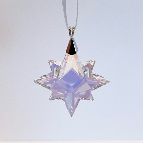 NWT Swarovski Small Star Ornament, Aurora Borealis - Picture 3 of 5